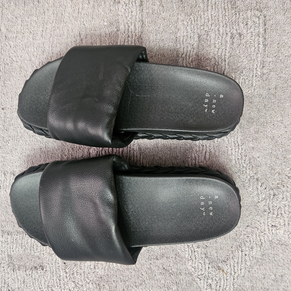 Black Slide Sandals